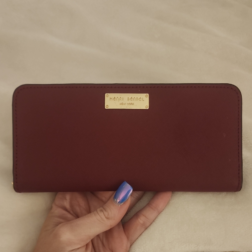 Henri Bendel Deep Red Wallet